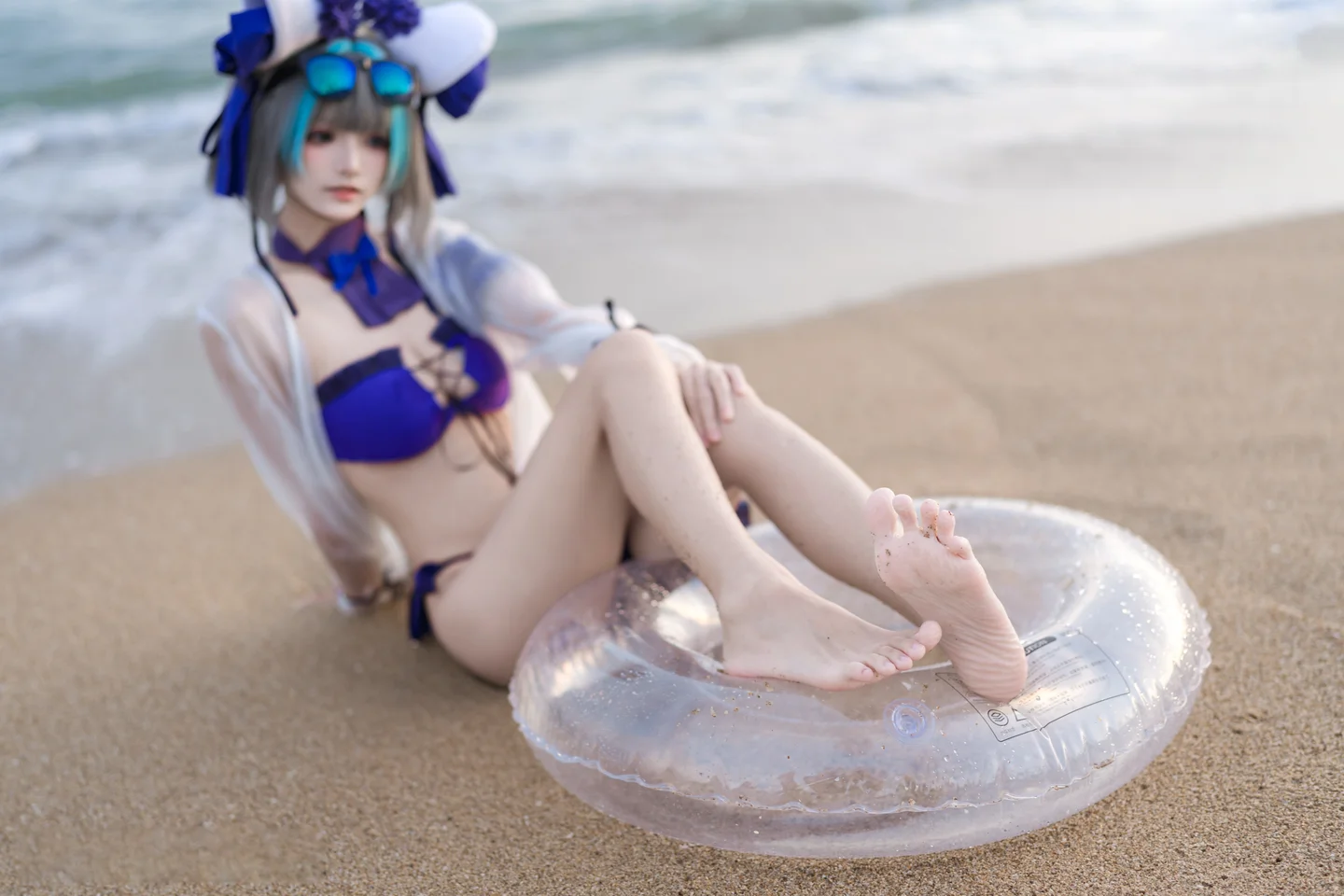 九柒喵 - No.039 碧蓝航线·柴郡泳装 [26P-194MB] tg@simisebaisi 【丝足阁】007.webp